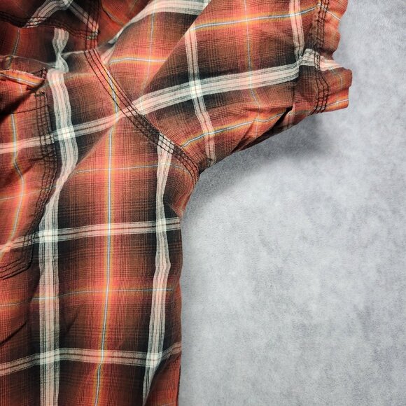 Harley-Davidson Shirt Mens XL Plaid Short Sleeve Button Up Motorcycle Western - Picture 14 of 14